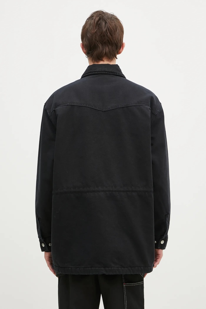 Одежда Джинсовая куртка Carhartt WIP OG Santa Fe I034314.00E4O чёрный
