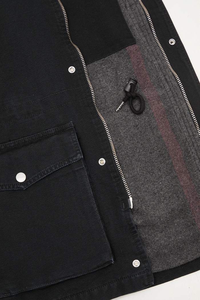 Джинсовая куртка Carhartt WIP OG Santa Fe I034314.00E4O чёрный