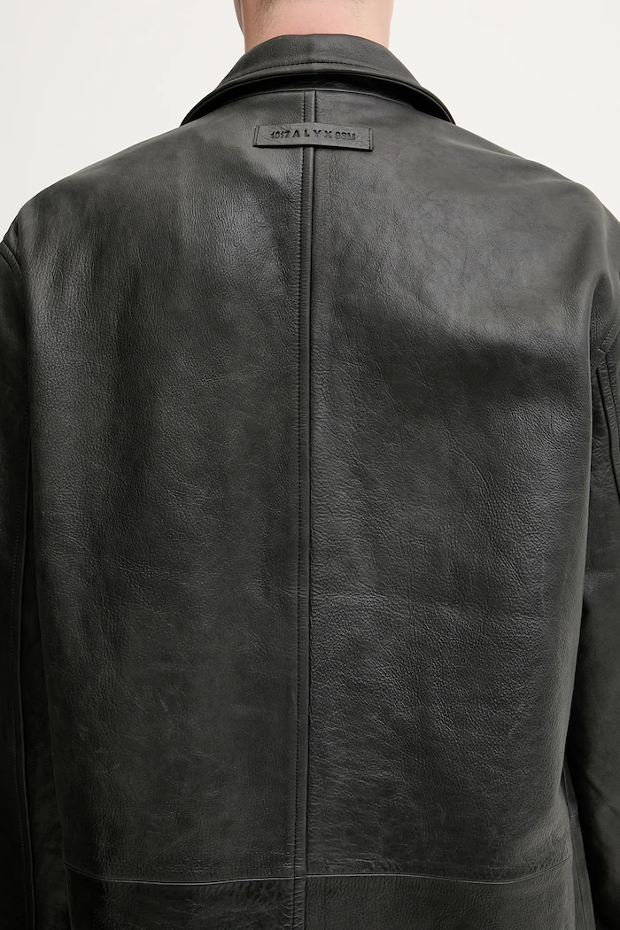 Кожаный плащ 1017 ALYX 9SM Vintage leather AAMOU0547LE01 чёрный