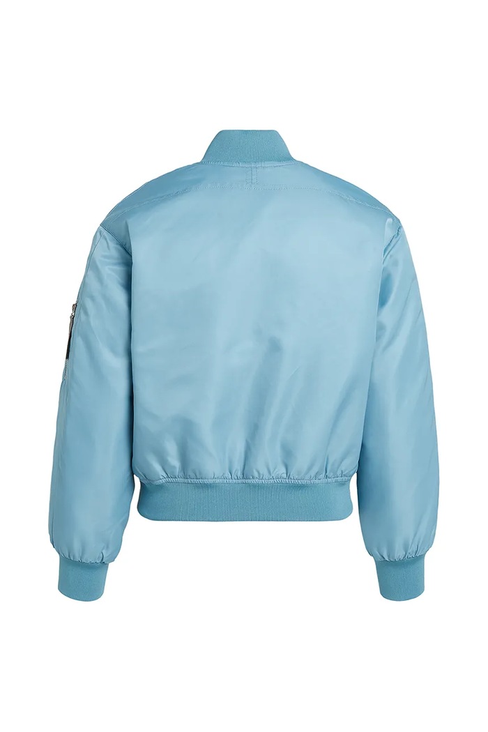 Dětská bomber bunda Calvin Klein Jeans IB0IB02254.PPYA modrá SS25