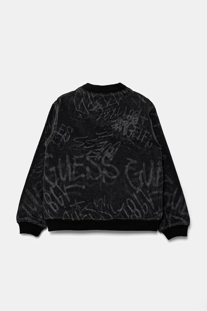 Guess kurtka jeansowa dziecięca L5RL05.D5MU0.PPYA szary SS25