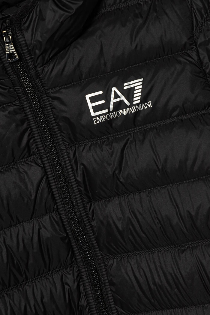 Băieți EA7 Emporio Armani geacă de puf pentru copii 7B000035.AF12477 negru