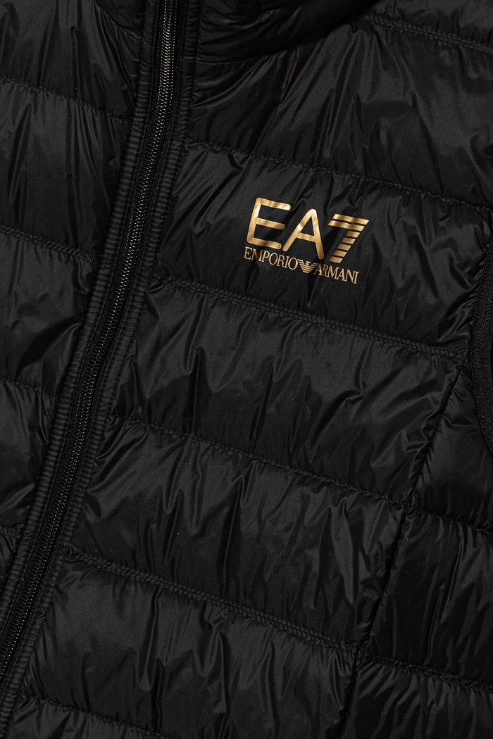 Băieți EA7 Emporio Armani Vestă de puf pentru copii 7B000034.AF12477 negru