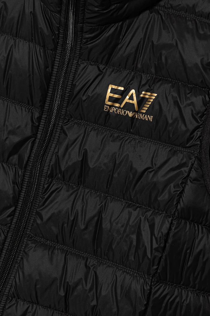Băieți EA7 Emporio Armani Vestă de puf pentru copii 7B000034.AF12477 negru