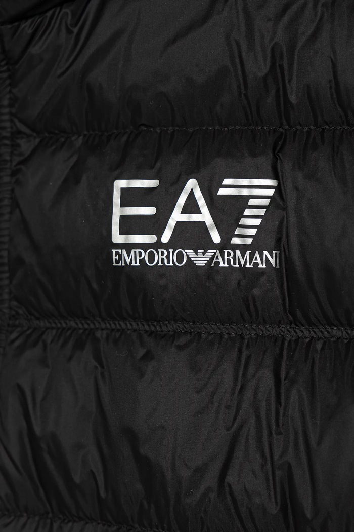 Chłopiec EA7 Emporio Armani bezrękawnik puchowy dziecięcy 7B000034.AF12477 czarny