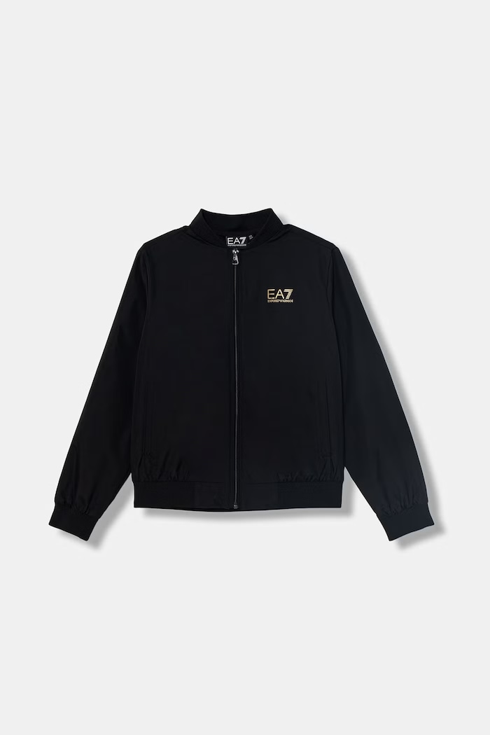 EA7 Emporio Armani geacă bomber pentru copii negru 7B000033.AF12873