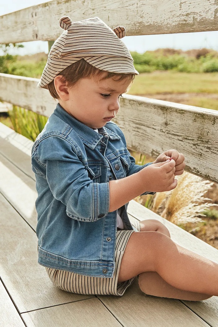 Дитяча джинсова куртка Mayoral soft denim інші блакитний 1471.3E.Baby.PPYA
