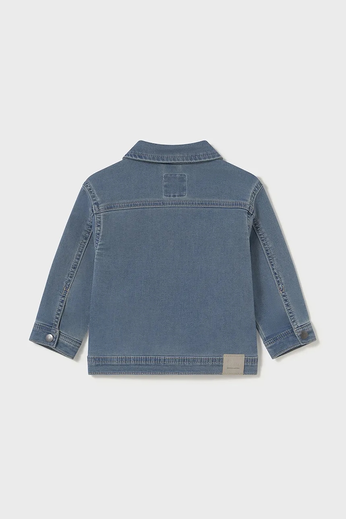 Хлопчик Дитяча джинсова куртка Mayoral soft denim 1471.3E.Baby.PPYA блакитний