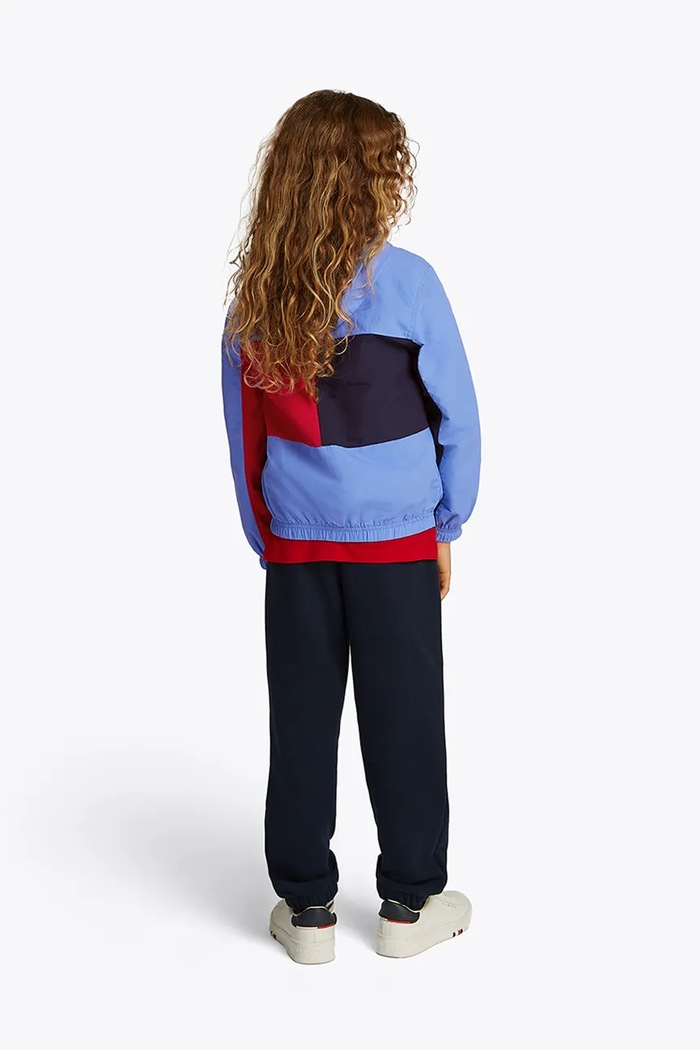Dětská bunda Tommy Hilfiger modrá KB0KB09583.PPYA