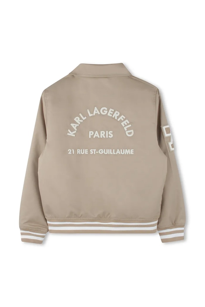 Băieți Karl Lagerfeld geacă bomber pentru copii Z30568.162.174 bej