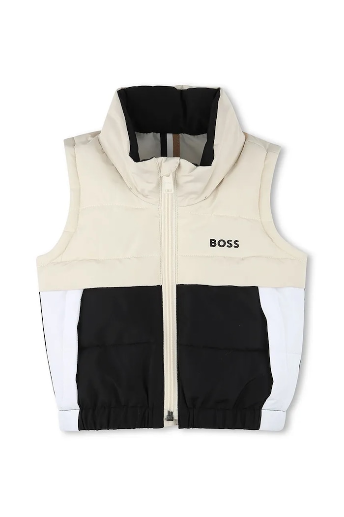 BOSS vesta copii cu captuseala bej J52121.67.81