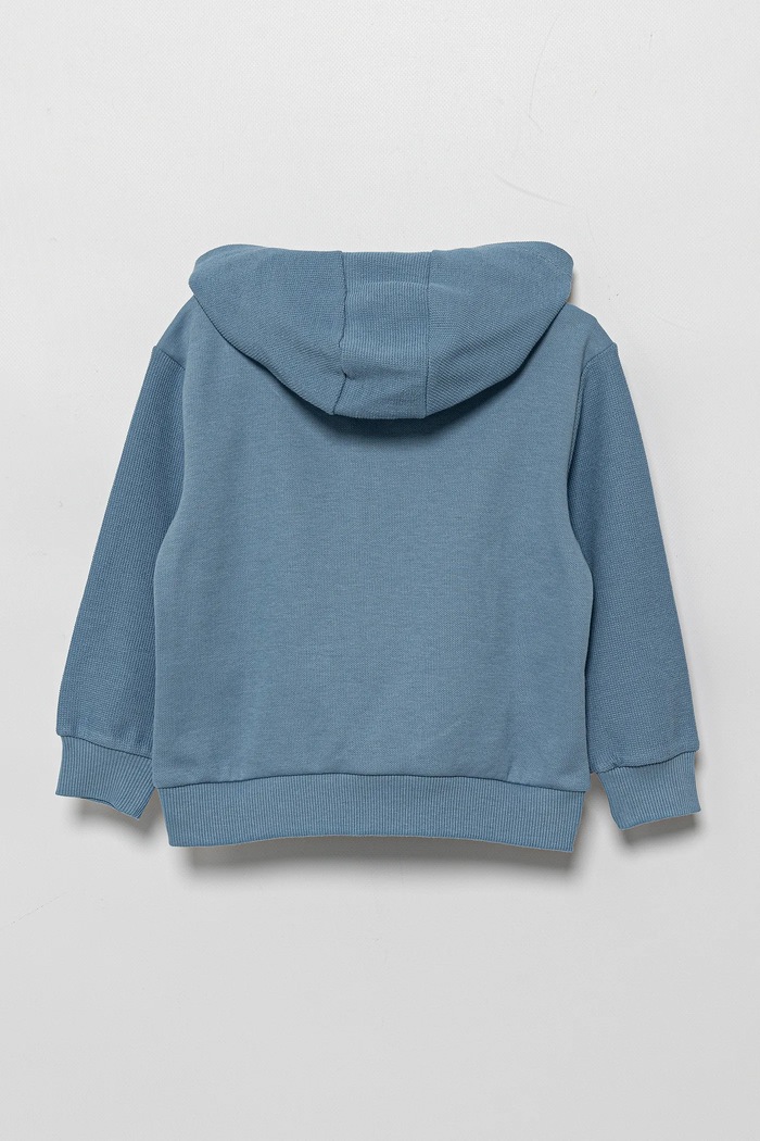 Detská bavlnená mikina United Colors of Benetton 3T31G503Q.P.Seasonal modrá SS25
