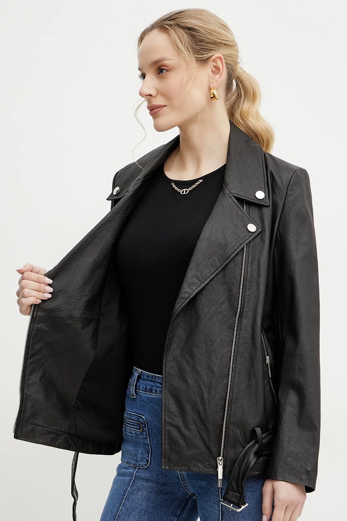 Kožna ramones jakna Armani Exchange XW000218.AF10854