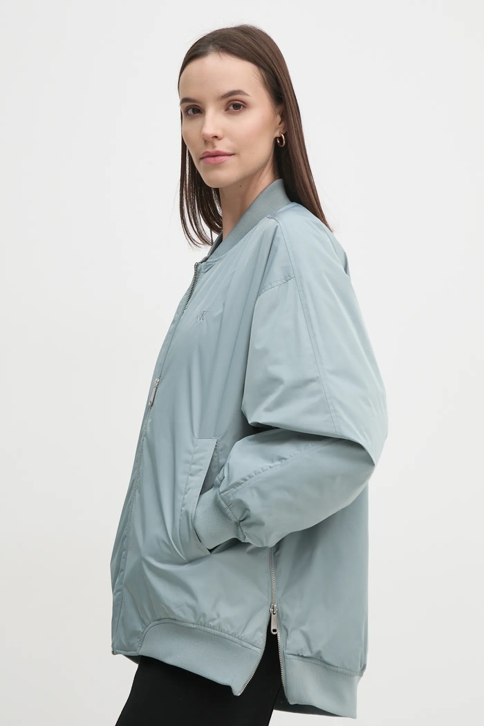 Μπουφάν bomber Calvin Klein Jeans άλλο γκρί J20J224702