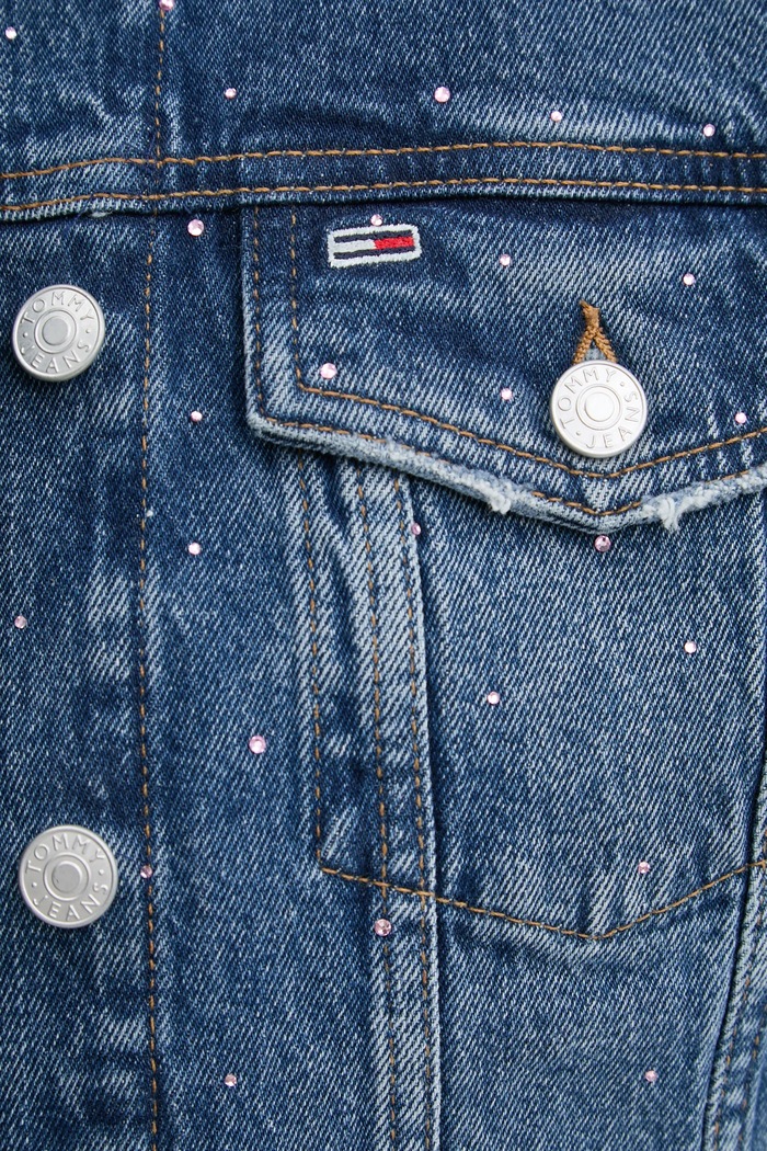 Tommy Jeans kurtka jeansowa DW0DW19781 niebieski