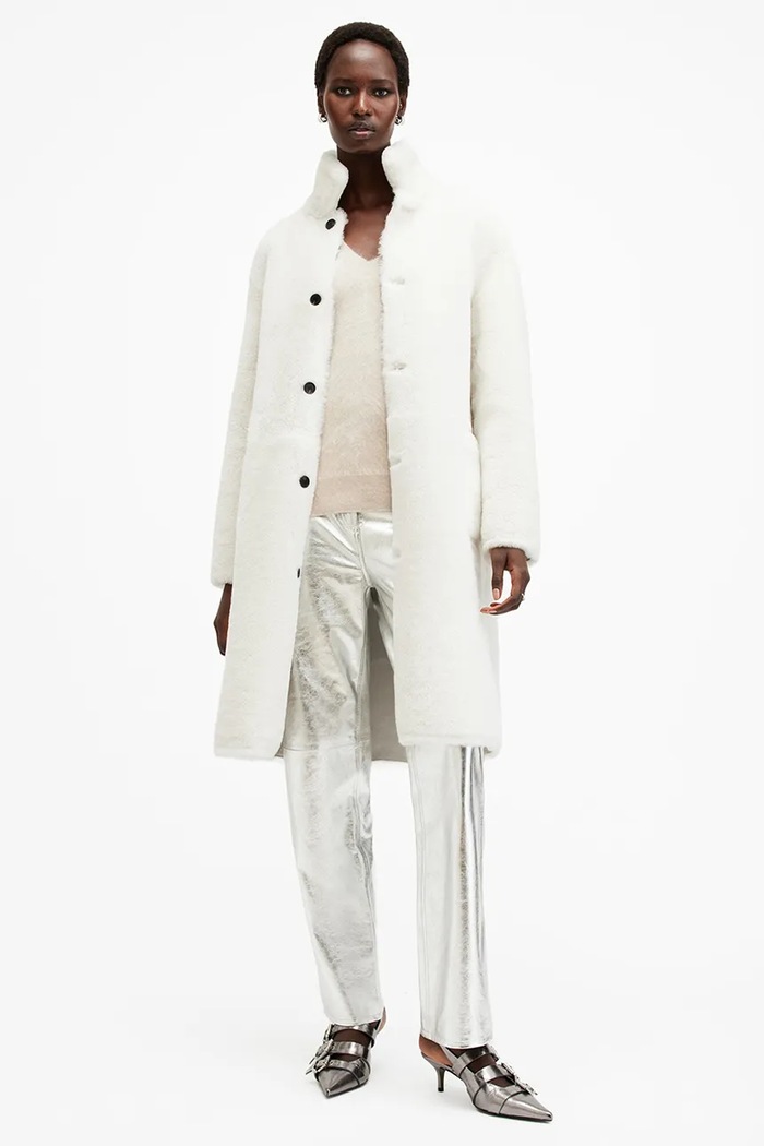 AllSaints płaszcz dwustronny SERRA W119LB