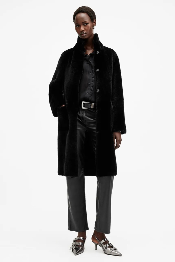 Oboustranný kabát AllSaints SERRA W119LB
