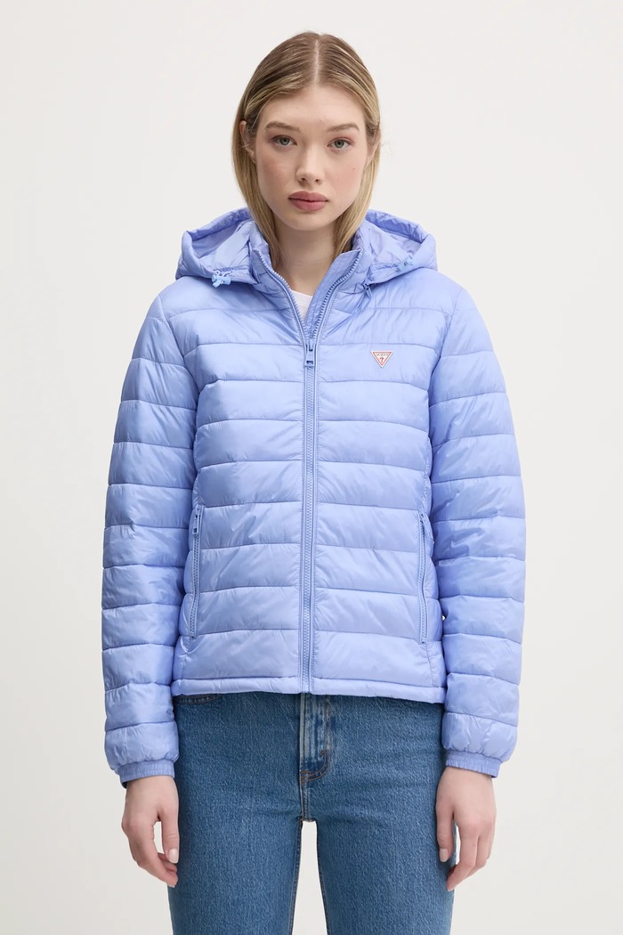 Bunda Guess Jeans přechodné modrá W5RL99.WHAB2