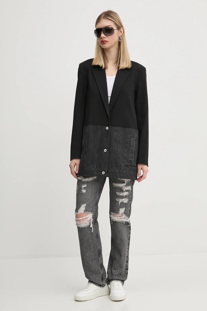 Піджак Karl Lagerfeld Jeans A1W14021 чорний SS25