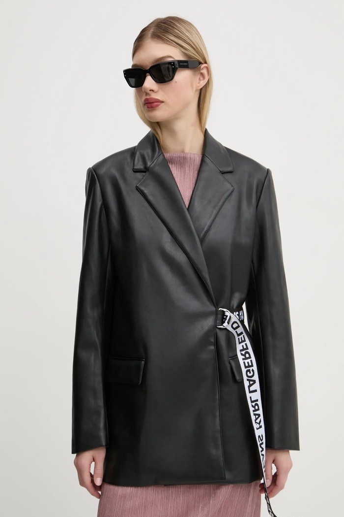 Sako Karl Lagerfeld Jeans látka černá A1W14040