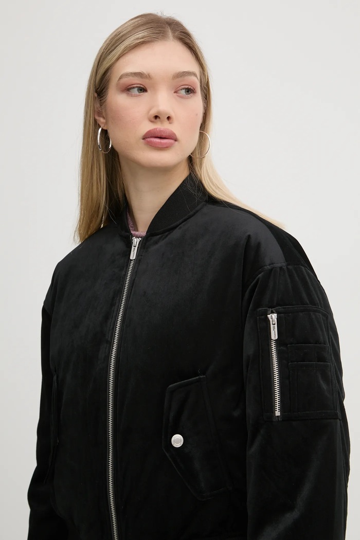 Kurtka bomber Karl Lagerfeld Jeans A1W15010 czarny