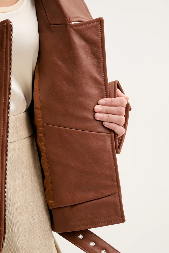 Kožená bunda Pinko 104877.A21L