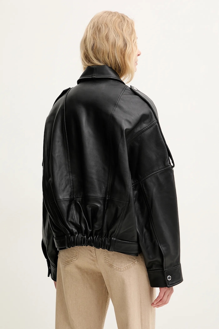 Δερμάτινo jacket Pinko μαύρο 104877.A21L
