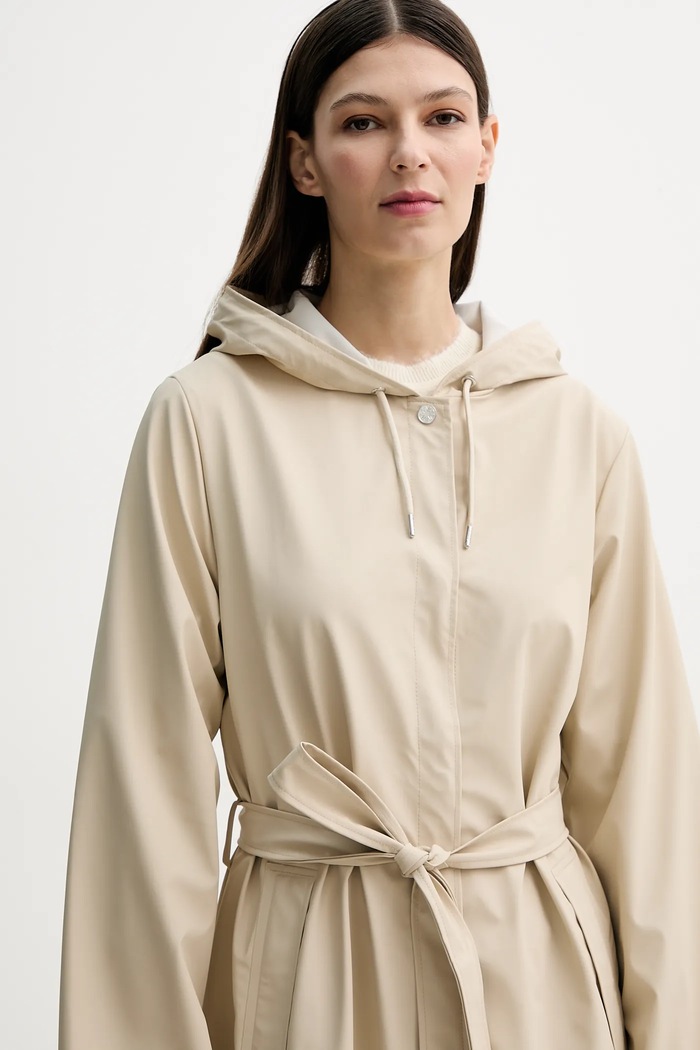 Rains kurtka A-Line Longer W Jacket W3 beżowy 12040.26