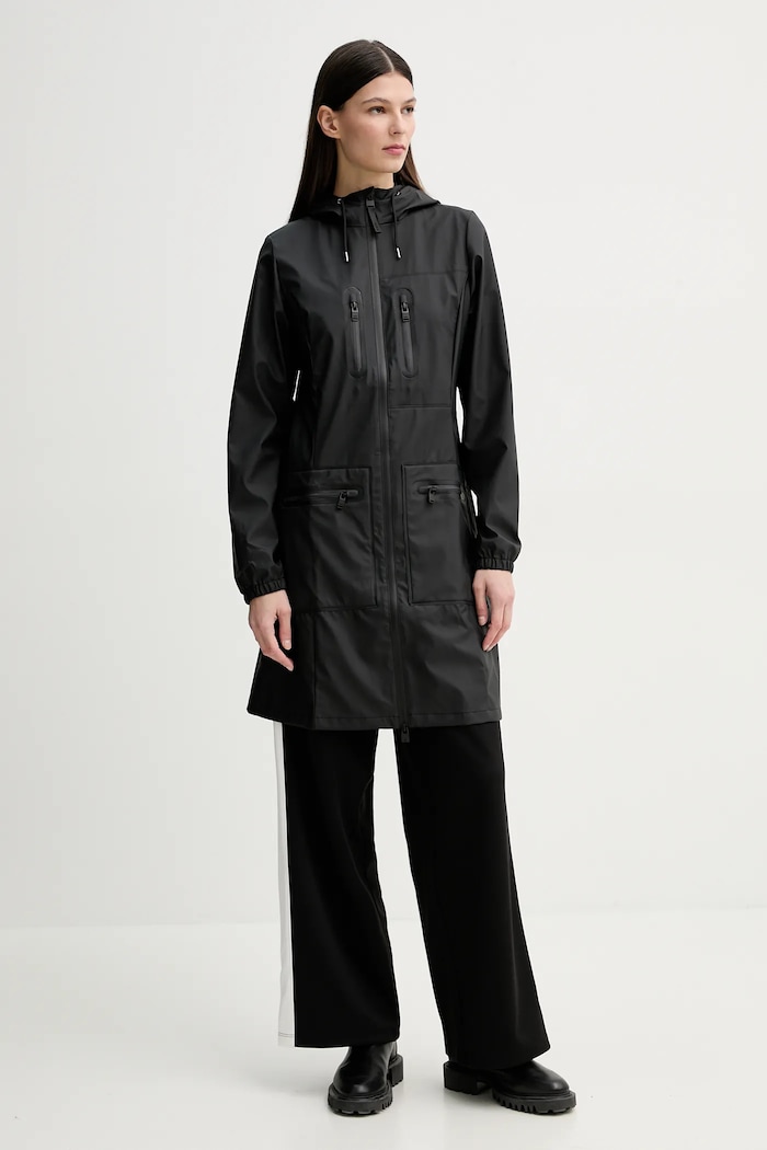 Rains kurtka Cargo Curve Jacket W3 12050.01 czarny SS25