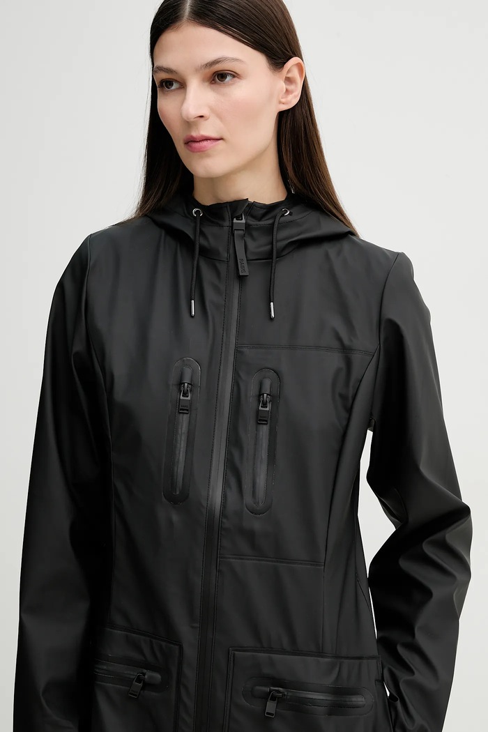 Rains kurtka Cargo Curve Jacket W3 czarny 12050.01