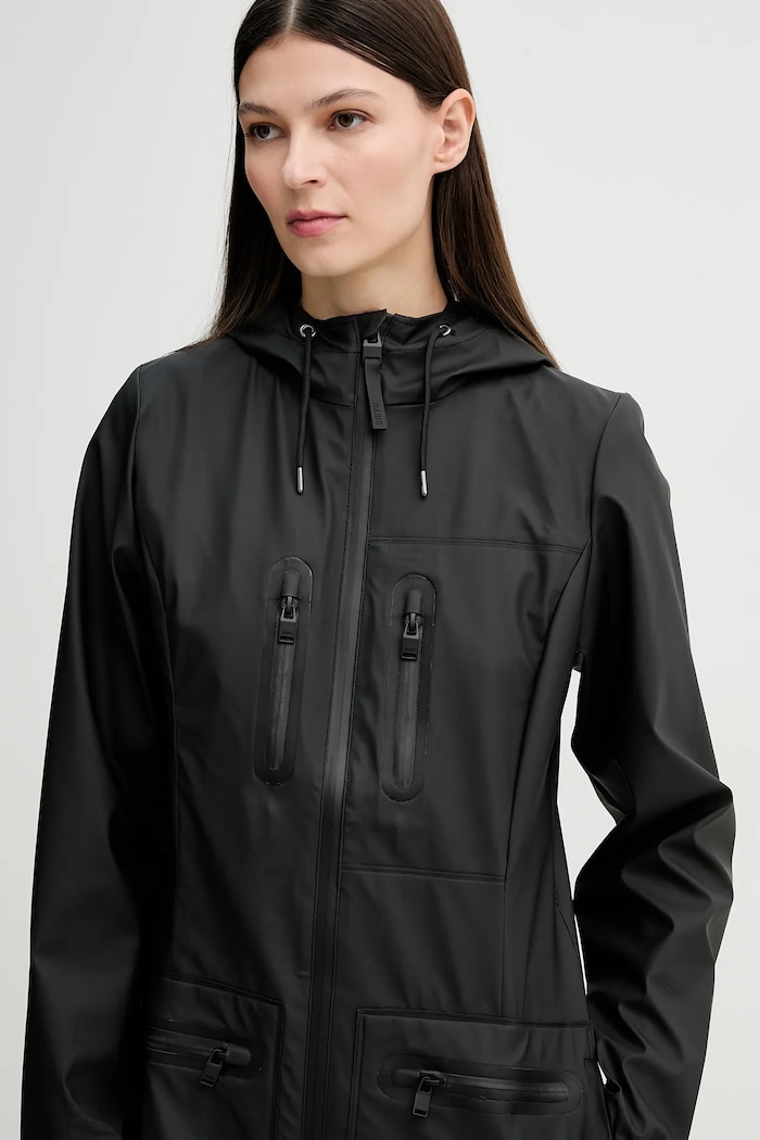 Rains kurtka Cargo Curve Jacket W3 czarny 12050.01