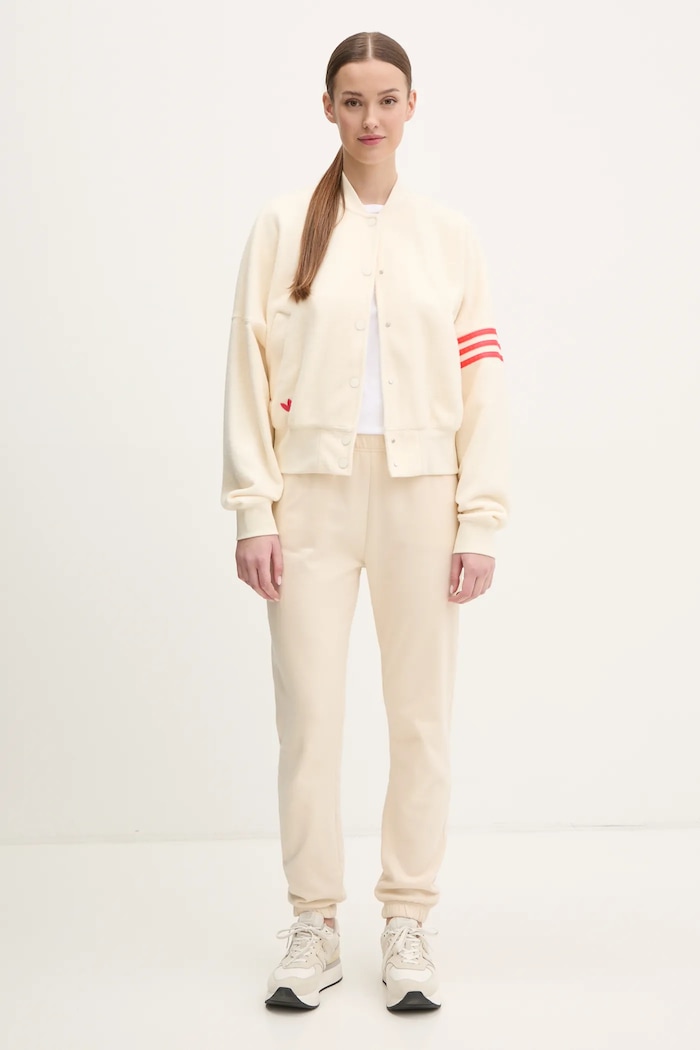 adidas Originals Μπουφάν bomber adidas Originals NC BOMBER JKT JI8523 μπεζ SS25