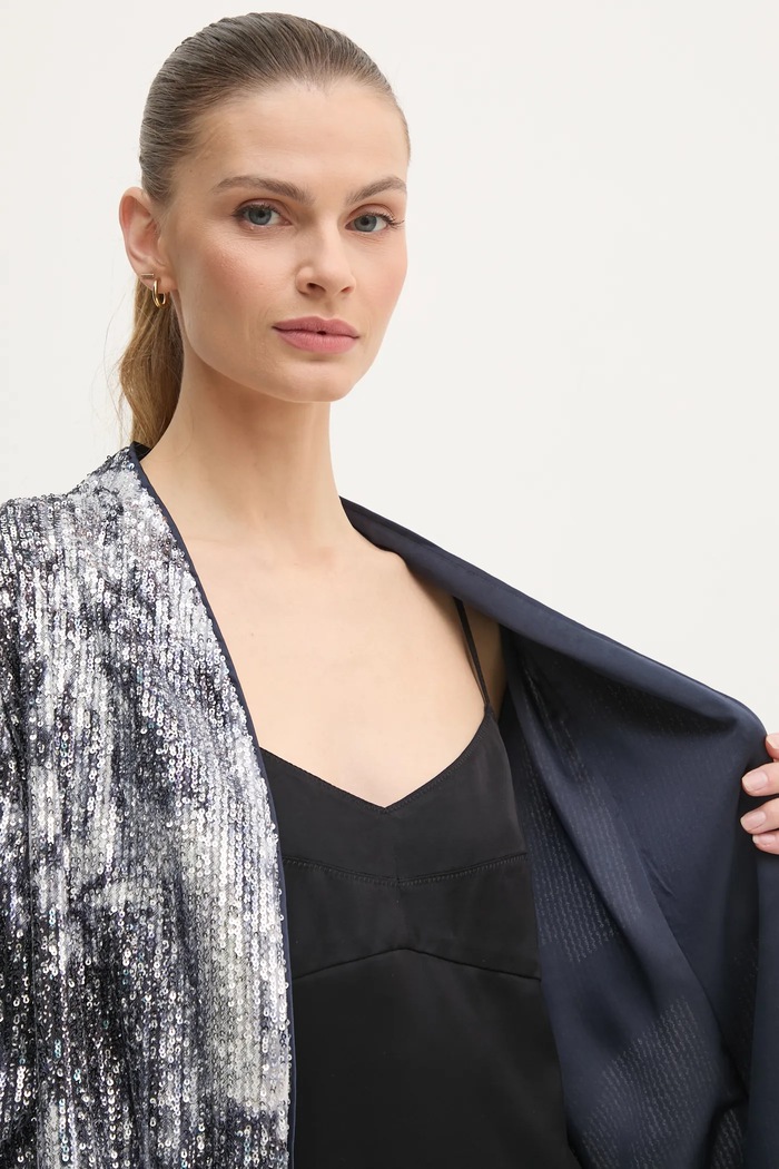 DIANE VON FURSTENBERG marynarka DVFJS4S003 srebrny