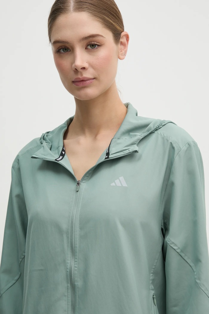 Jachetă de alergare Run It adidas Performance JD2344 verde