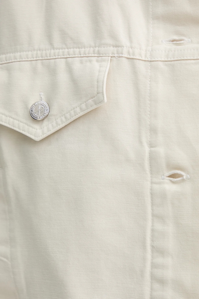 Bavlněná bunda A.P.C. blouson cally COGBJ.F02905 béžová