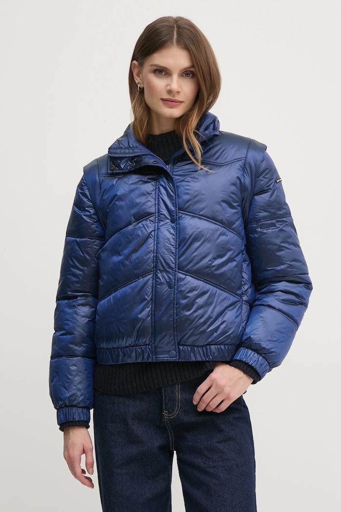 Μπουφάν Pepe Jeans FLORA άλλο μπλε PL402492