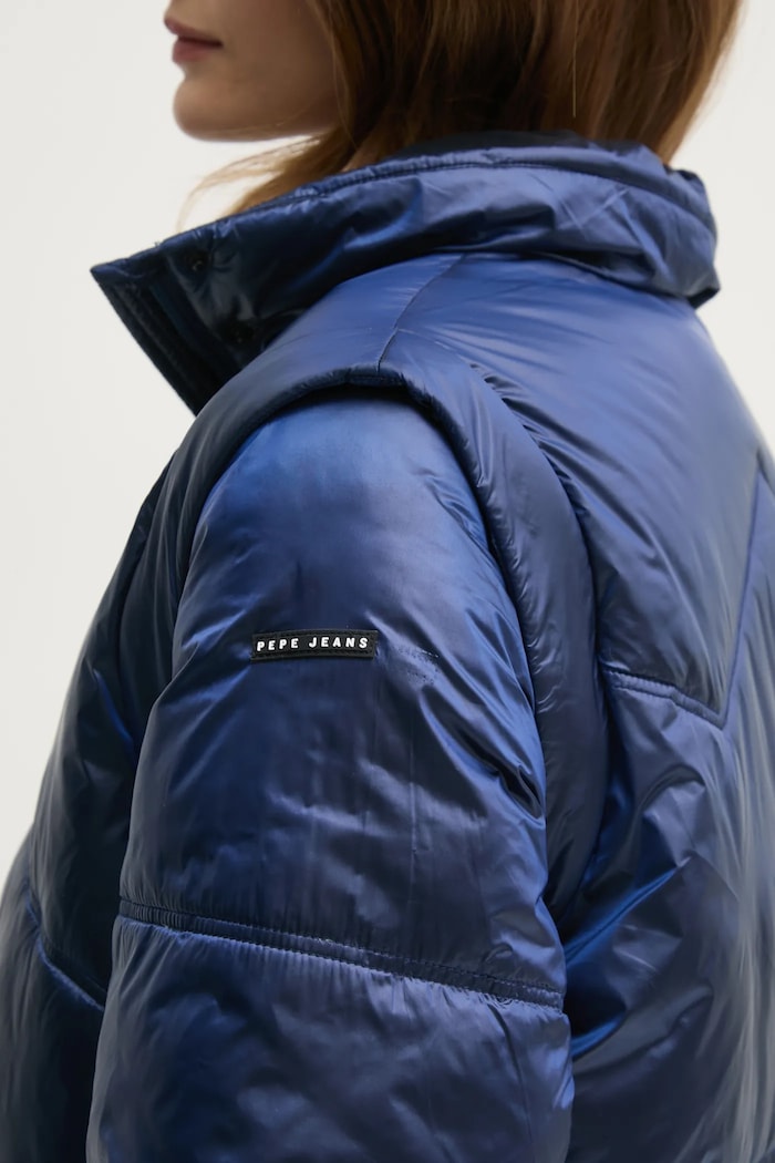Μπουφάν Pepe Jeans FLORA PL402492 μπλε