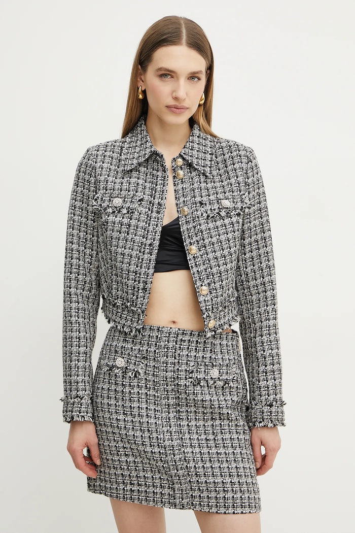 Bunda Guess nezateplené černá W5RN47.WGW82