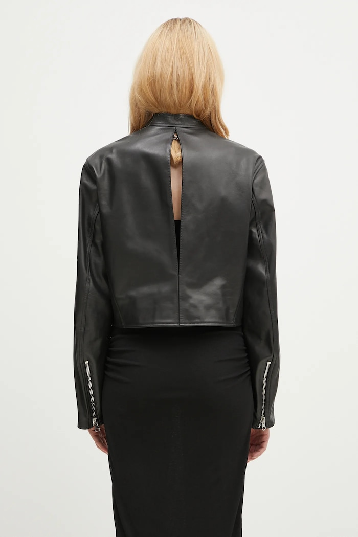 Ruházat MM6 Maison Margiela bőrdzseki S52AM0317 fekete