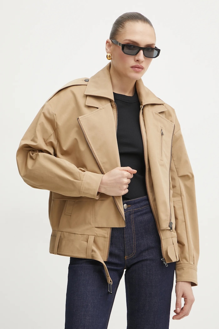 Bardot geaca bej 59633JB