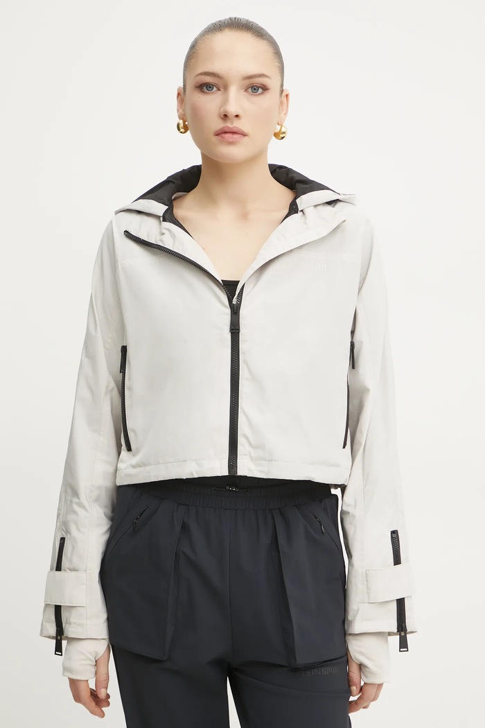 Bunda PLEIN SPORT oversize béžová SAEC.WJB1824.STE003N