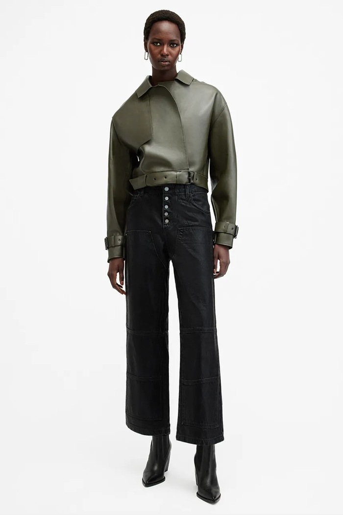 AllSaints bőrdzseki OPHELIA W045LB