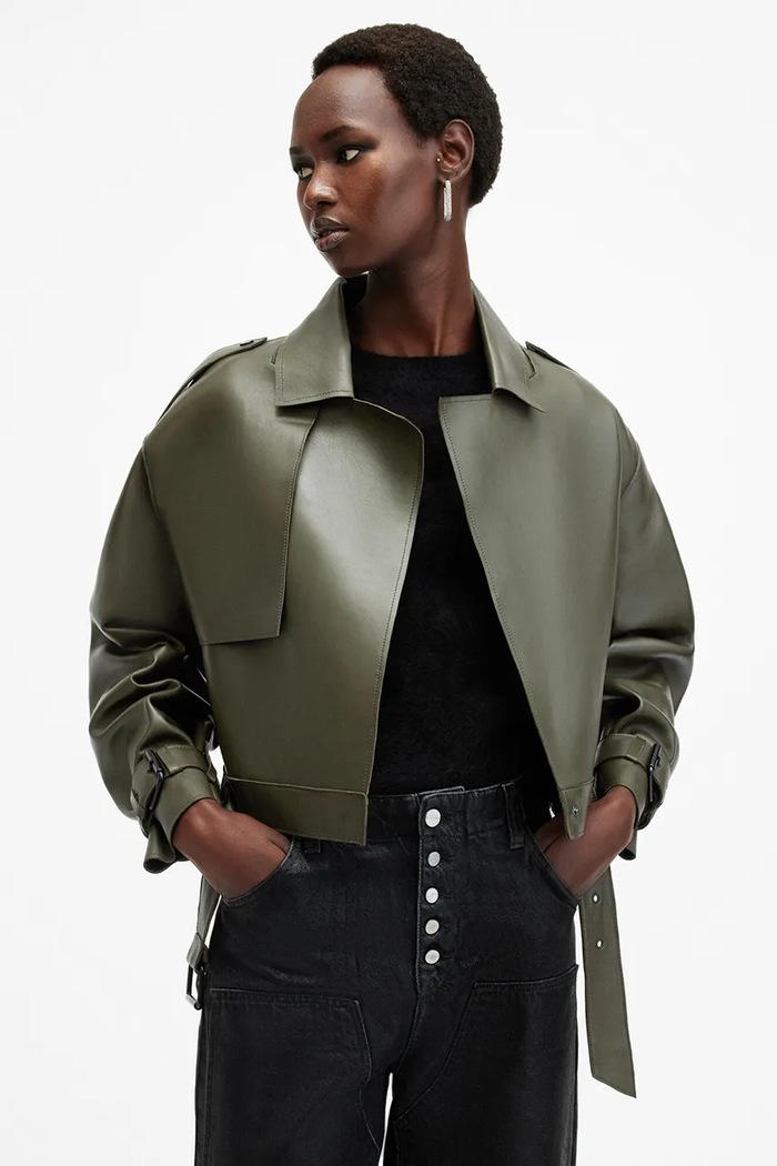 AllSaints bőrdzseki OPHELIA W045LB