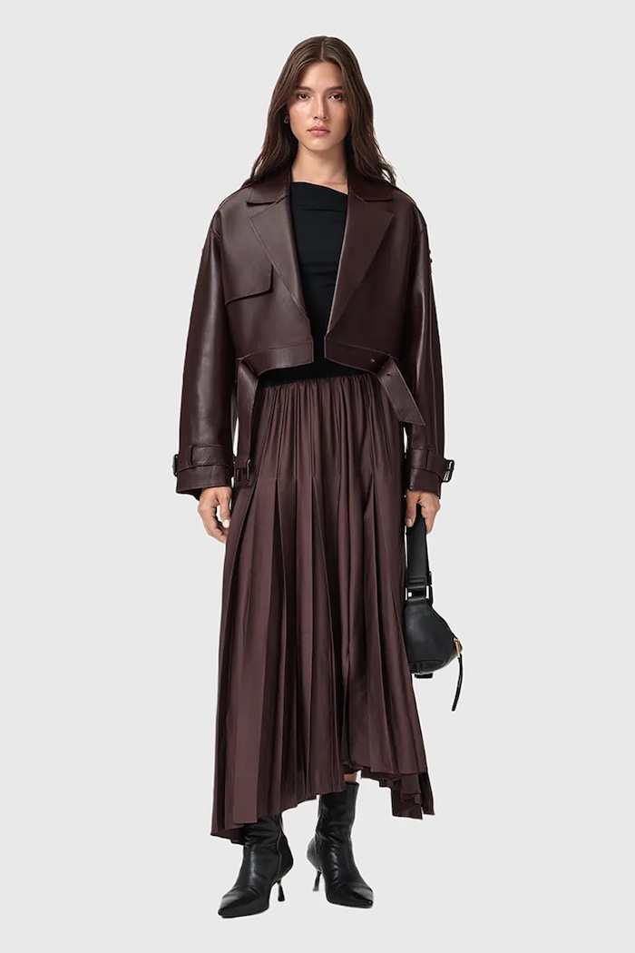 Δερμάτινο μπουφάν AllSaints OPHELIA W045LB