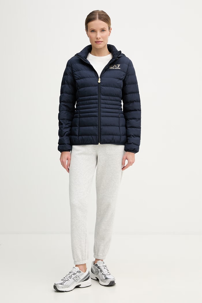 EA7 Emporio Armani bunda dámska TNF8Z.8NTB23 tmavomodrá SS26