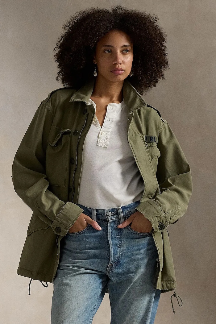 Bombažna jakna Polo Ralph Lauren M51 FLD Drugo zelena 211941066