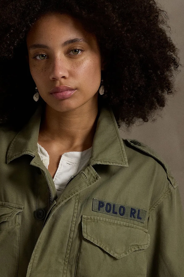 Bombažna jakna Polo Ralph Lauren M51 FLD zelena 211941066