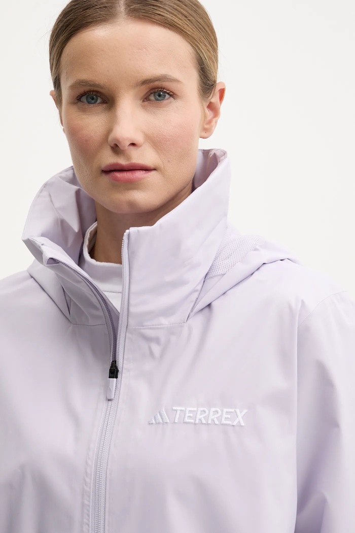 Větrovka adidas TERREX Essential fialová JM8705