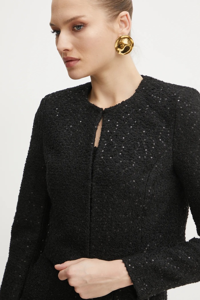 Σακάκι Marciano by Guess BOUCLE μαύρο 5RGN18.7261A