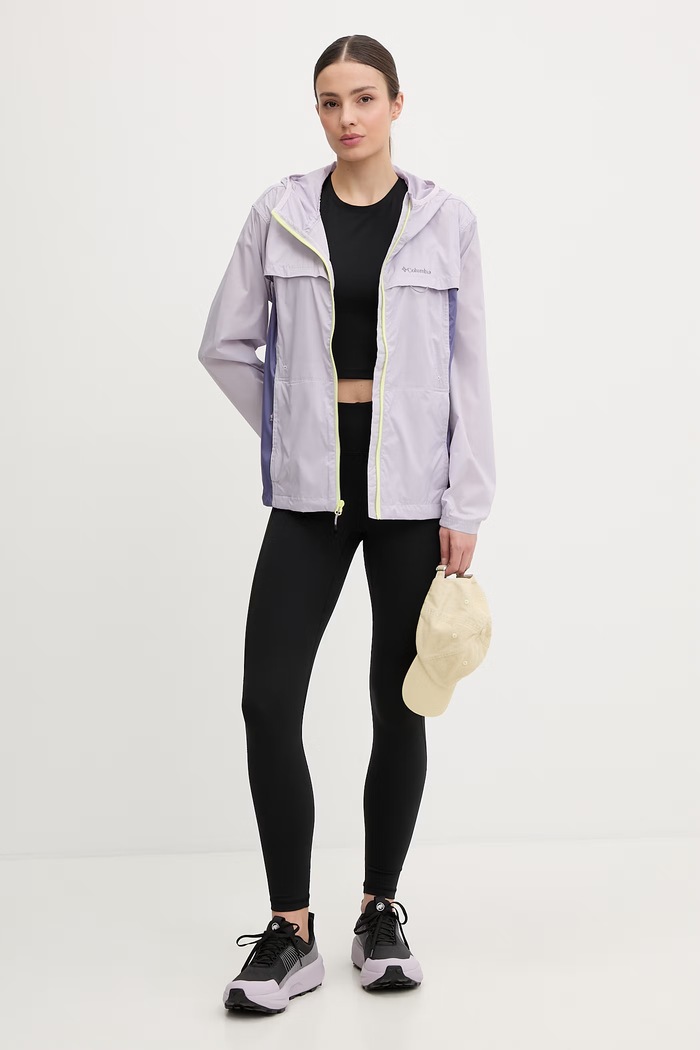 Columbia Crested Canyon Windbreaker women's sports jacket 2116481 violet SS26